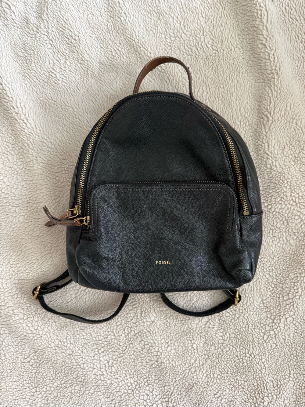 Fossil Small Leather Backpack